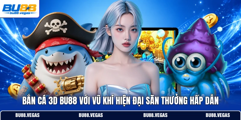 Bắn cá 3D Bu88 với vũ khí hiện đại săn thưởng hấp dẫn