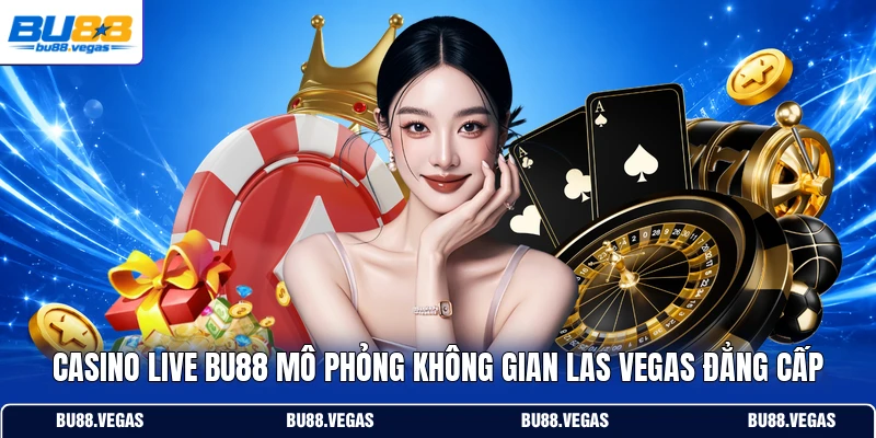 Casino live Bu88 mô phỏng không gian Las Vegas đẳng cấp